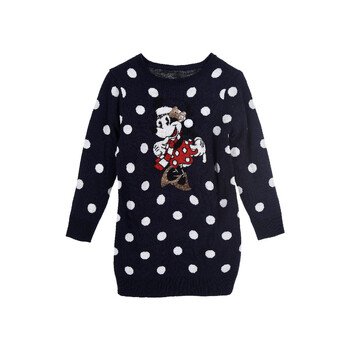 Clothing Girl Short Dresses TEAM HEROES  ROBE MINNIE MOUSE Marine