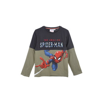 Clothing Boy Long sleeved tee-shirts TEAM HEROES  T SHIRT SPIDERMAN Grey