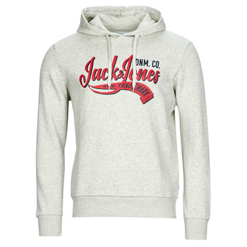 Clothing Men Sweaters Jack & Jones JJELOGO SWEAT HOOD 2 COL 23/24 Grey