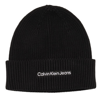 Clothes accessories Hats / Beanies / Bobble hats Calvin Klein Jeans INSTITUTIONAL BEANIE Black