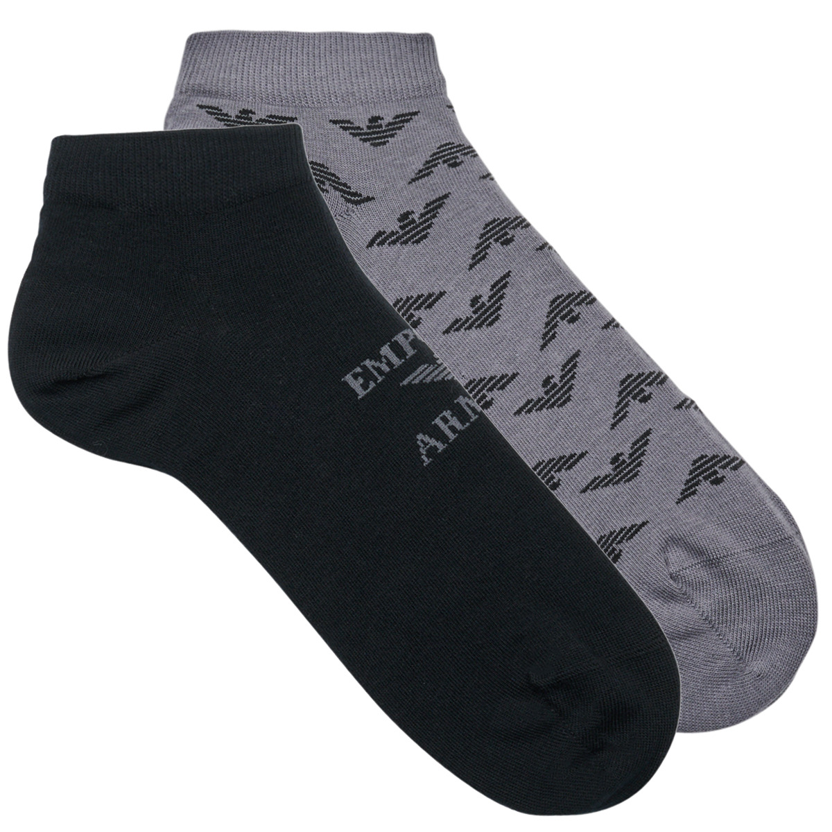 emporio armani  3f292 x2  men's socks in black