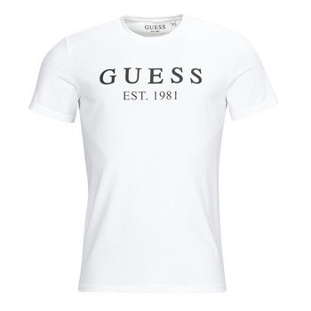 Clothing Men Short-sleeved t-shirts Guess CN SS TEE White