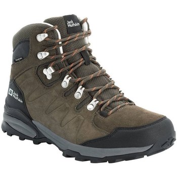 Shoes Men Walking shoes Jack Wolfskin Refugio Texapore Mid Brown