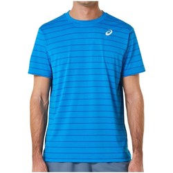 Clothing Men Short-sleeved t-shirts Asics Court Stripe Blue