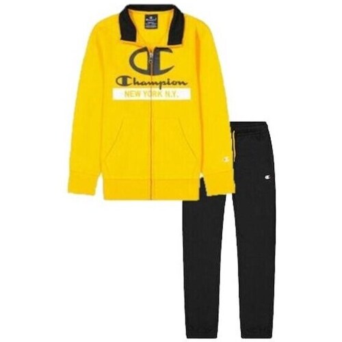 Clothing Boy Tracksuits Champion 306179YS113 Black, Yellow