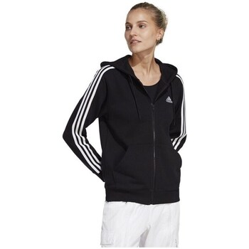 Clothing Women Sweaters adidas Originals 3STRIPES French Terry Black