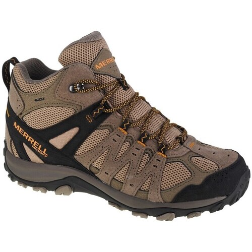 Shoes Men Walking shoes Merrell Accentor 3 Mid WP Brown
