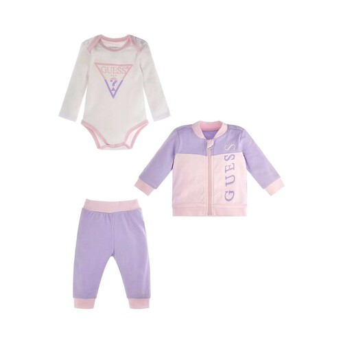 Clothing Girl Sets & Outfits Guess H3YW10 Pink / Purple