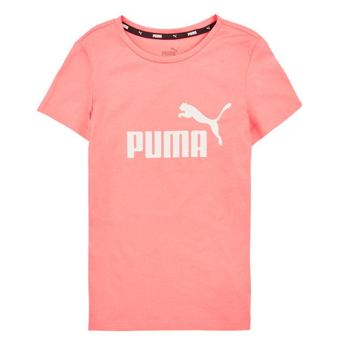 Clothing Girl Short-sleeved t-shirts Puma ESS LOGO TEE G Pink