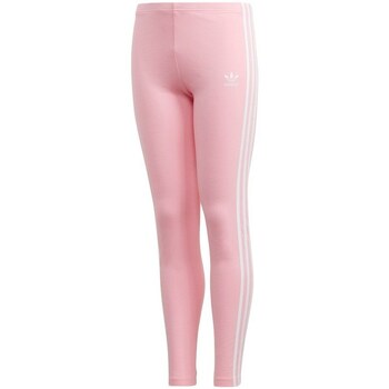 Clothing Girl Trousers adidas Originals Originals 3STRIPES Girls Leggings Pink