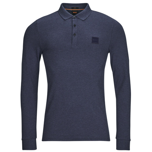 Clothing Men Long-sleeved polo shirts BOSS Passerby Marine