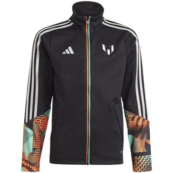 Clothing Boy Sweaters adidas Originals Messi Training Jacket JR Black