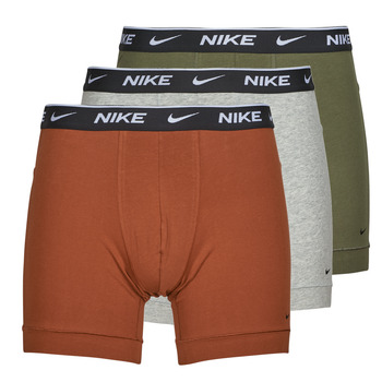 Underwear Men Boxer shorts Nike EVERYDAY COTTON STRETCH X3 Kaki / Brown / Beige
