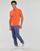 Clothing Men Short-sleeved polo shirts Polo Ralph Lauren POLO AJUSTE DROIT EN COTON BASIC MESH Orange