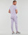 Clothing Men Short-sleeved t-shirts Polo Ralph Lauren T-SHIRT AJUSTE EN COTON LOGO CENTRAL Mauve
