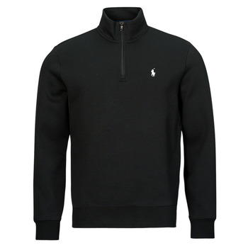 Clothing Men Sweaters Polo Ralph Lauren SWEAT 1/2 ZIP EN DOUBLE KNIT TECH Black