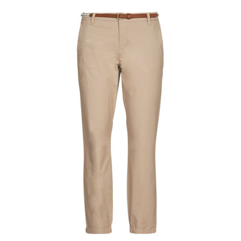 Clothing Women Chinos Only ONLBIANA COTTON BELT CHINO CC PNT Beige