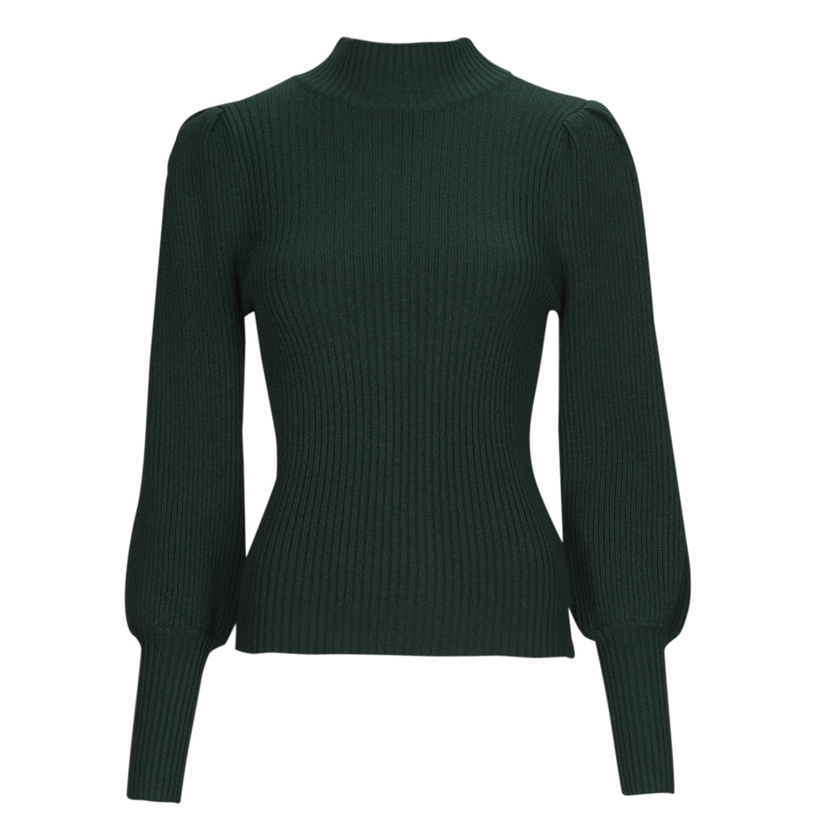 only  onlkatia l/s highneck pullover knt  women's sweater in green