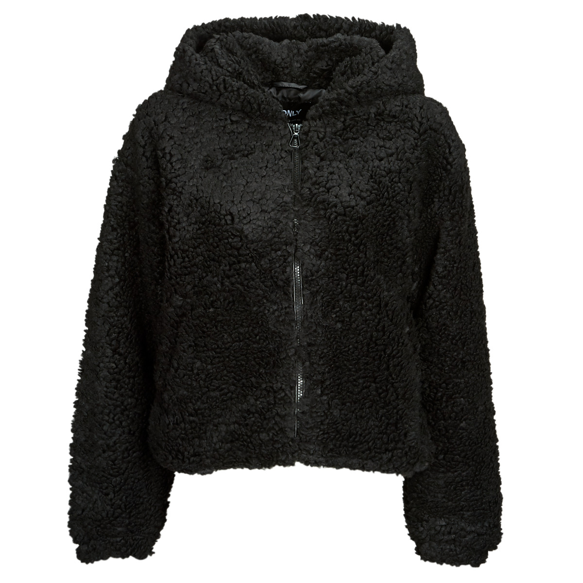 only  onlellie sherpa hooded jacket cc  otw  women's jacket in black