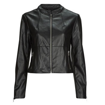 only  onlvics faux leather jacket otw  women's leather jacket in black