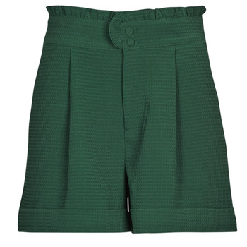 Clothing Women Shorts / Bermudas Only ONLROSEMARY HW FRILL WAFFLE SHORTS PNT Green