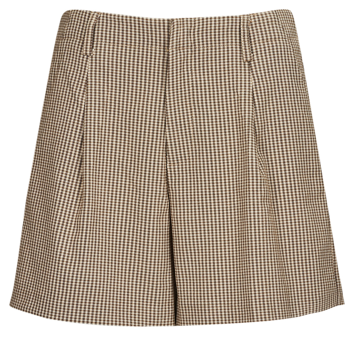 only  onlmolly hw check shorts tlr  women's shorts in beige