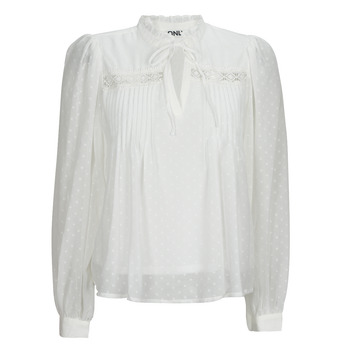 Only ONLMADONNA L/S TOP WVN White