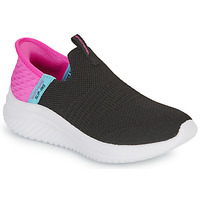 Shoes Girl Slip-ons Skechers ULTRA FLEX 3.0 Black / Pink
