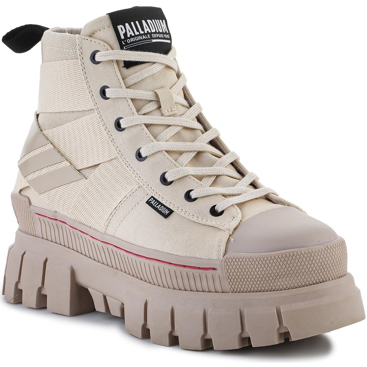 Shoes Women Hi top trainers Palladium Revolt HI Army 98579-210-M Beige