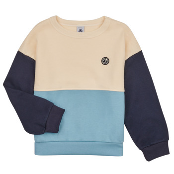 Clothing Boy Sweaters Petit Bateau LOEL Marine / White / Blue