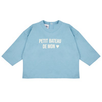 Clothing Children Sweaters Petit Bateau LUNE Blue