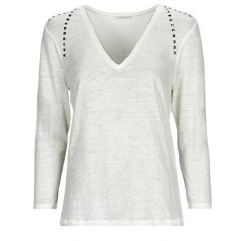 Clothing Women Long sleeved tee-shirts Ikks BT10175 White