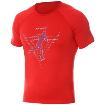 Clothing Men Short-sleeved t-shirts Brubeck Running Air Pro Red