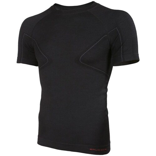 Clothing Men Short-sleeved t-shirts Brubeck Active Wool Black