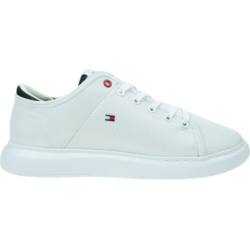 Shoes Men Low top trainers Tommy Hilfiger Lightweight Textile Cupsole White