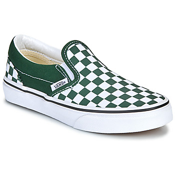 Shoes Children Slip-ons Vans UY Classic Slip-On Green / White