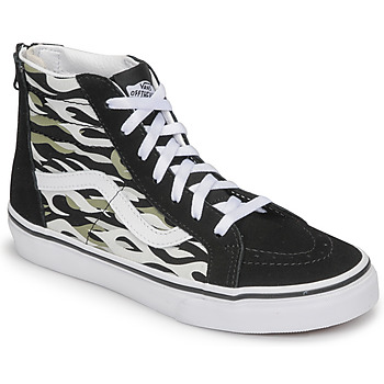 Shoes Boy Hi top trainers Vans UY SK8-Hi Zip Black / Grey