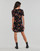 Clothing Women Short Dresses Desigual SNAKE Black / Multicolour
