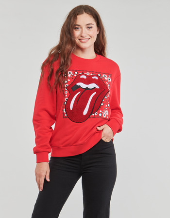 Clothing Women Sweaters Desigual THE ROLLING STONES RED Red