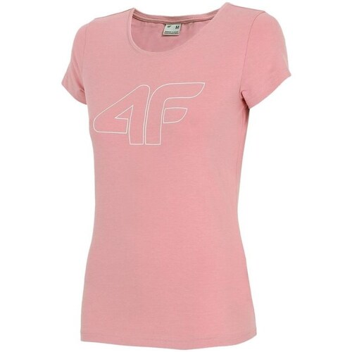 Clothing Women Short-sleeved t-shirts 4F TSD353 Pink