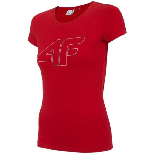Clothing Women Short-sleeved t-shirts 4F TSD353 Red