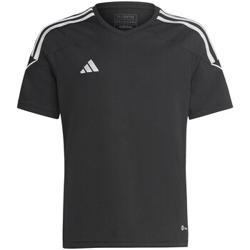 Clothing Boy Short-sleeved t-shirts adidas Originals Tiro 23 Black