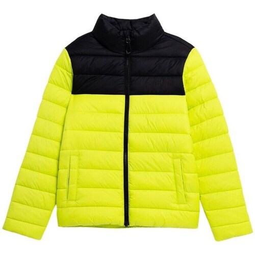 Clothing Boy Jackets 4F TDJAM077 Black, Yellow