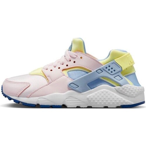 Shoes Children Low top trainers Nike Air Huarache Run JR Blue, Pink