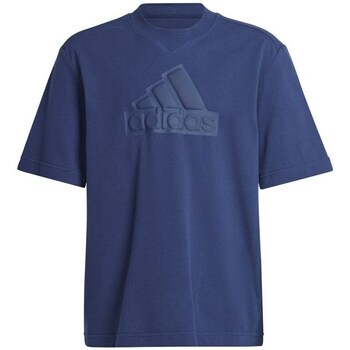 Clothing Girl Short-sleeved t-shirts adidas Originals FI Logo Tee JR Blue