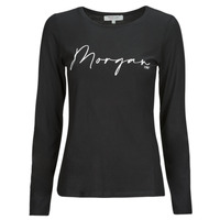 Clothing Women Long sleeved tee-shirts Morgan TBRANDO Black
