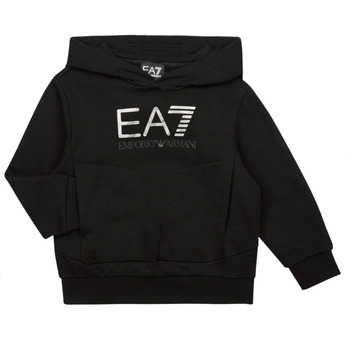 Clothing Boy Sweaters Emporio Armani EA7 VISIBILITY SWEATSHIRT HD Black