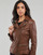 Clothing Women Leather jackets / Imitation leather Oakwood VIDEO Chocolate