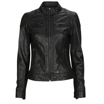 Clothing Women Leather jackets / Imitation leather Oakwood LINA Black