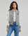 Clothing Women Leather jackets / Imitation leather Oakwood GRADUATE BI Grey / White